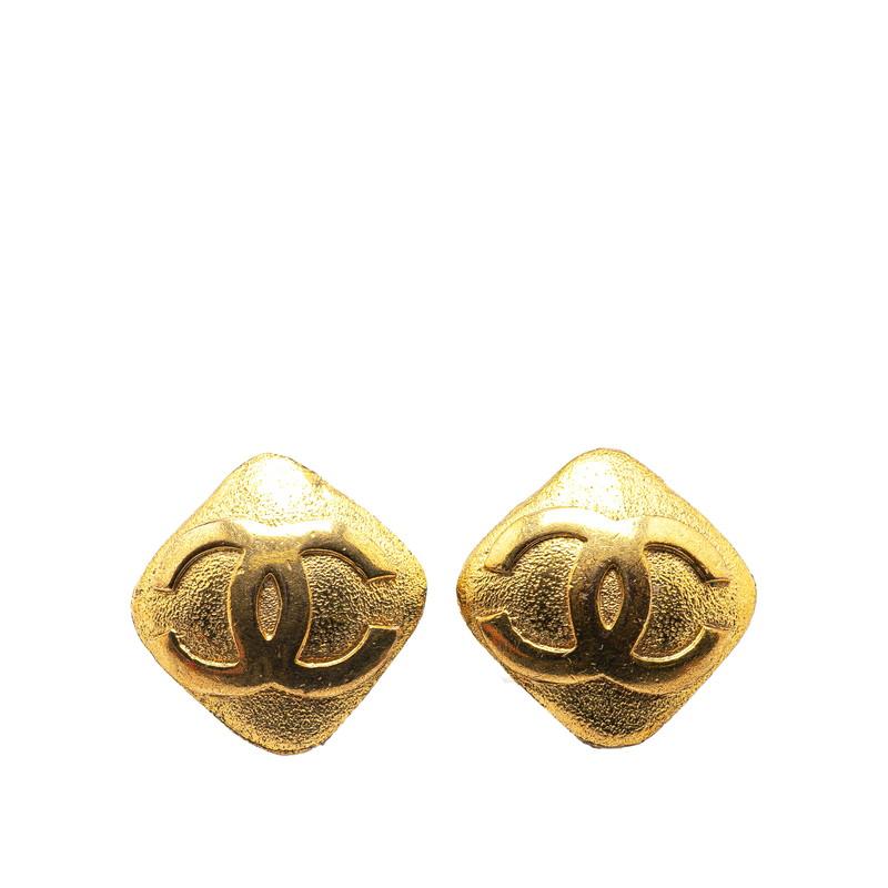 CHANEL シャネル ヴィンテージ ココマーク イヤリング ゴールド メッキ 