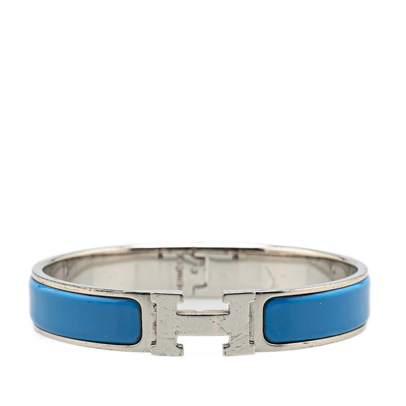 HERMES（エルメス） クリックH GM ブレスレット シルバー ブルー 