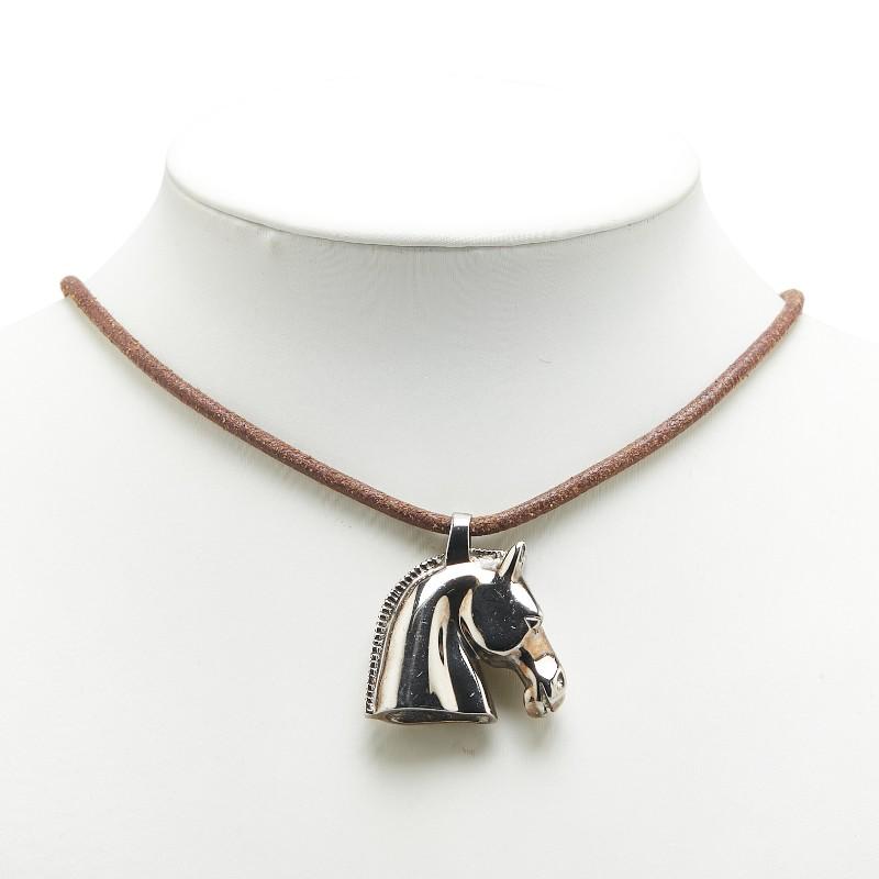 ★エルメス★ HERMES ネックレス ペンダント シュバルホース 馬 シルバー HERMES エルメス シュバル ホース 馬 ペンダントネックレス