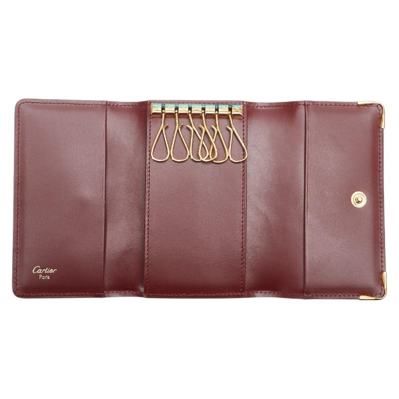 新品未使用　カルティエ Cartier 6連キーケース マストライン ボルドー Cartier カルティエ マストライン 6連 キーケース ボルドー