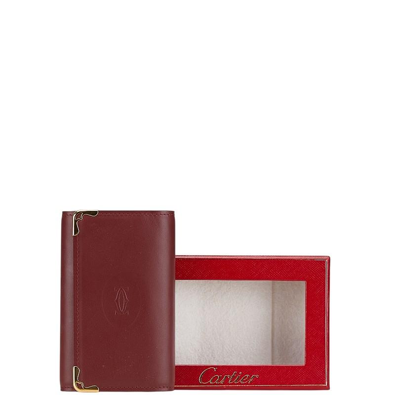 新品未使用　カルティエ Cartier 6連キーケース マストライン ボルドー Cartier カルティエ マストライン 6連 キーケース ボルドー