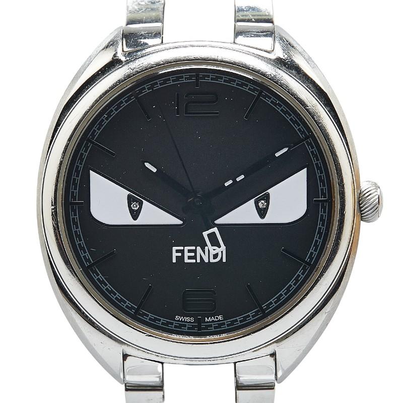 フェンディ FENDI バグズモンスター 腕時計 時計 ステンレススチール レディース ブラック系 21000M 【中古】 FENDI - フェンディ FENDI バグズモンスター 腕時計 時計 ステンレス