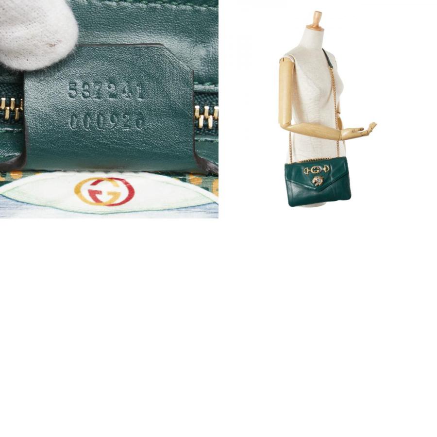 グッチ ラジャ タイガー 斜め掛け チェーン ショルダーバッグ