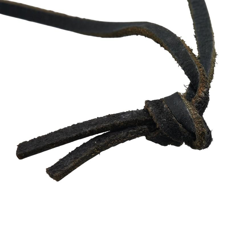 BVLGARI ブルガリ ネックレス シルバー ブラック SV925 レザー