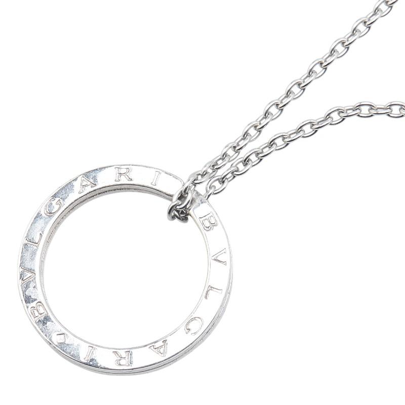 【BVLGARI/ブルガリ】ネックレス　レディース　ファッション　SV925 BVLGARI ブルガリ ネックレス シルバー ブラック SV925 レザー