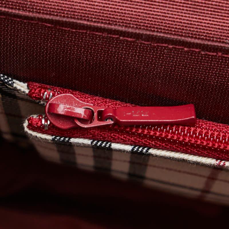 BURBERRY バーバリー ノバチェック ロゴプレート ハンドバッグ BURBERRY バーバリー ノバチェック ロゴプレート ハンドバッグ