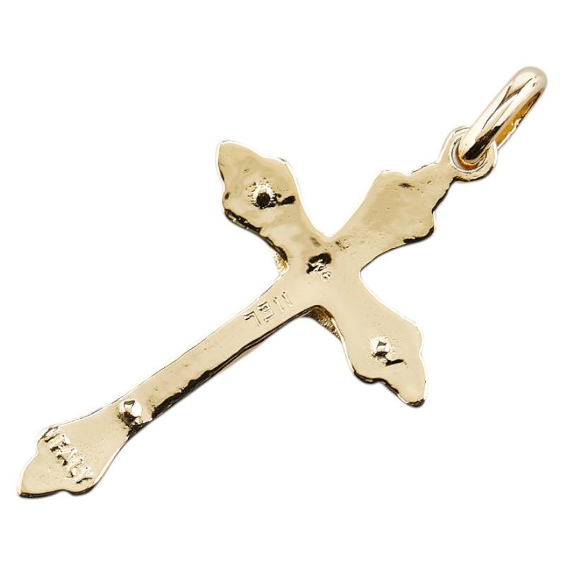 K18YG イエローゴールド クロス 十字架 キリスト モチーフ