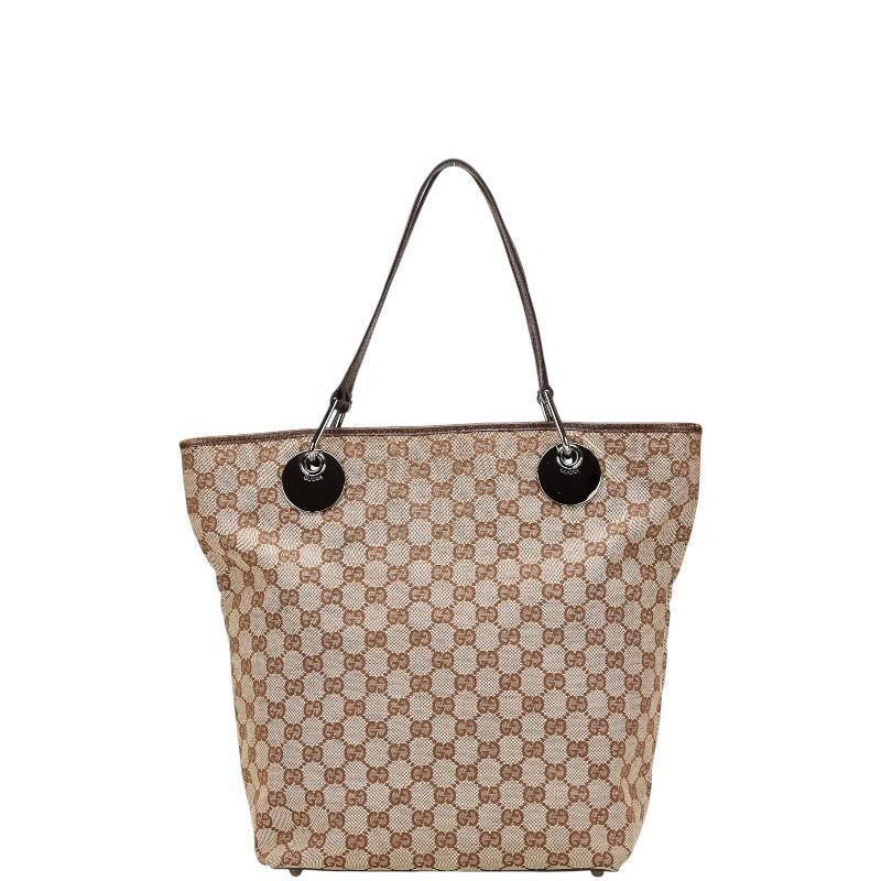 GUCCI（グッチ） GGキャンバス トートバッグ 120836 ベージュ ブラウン