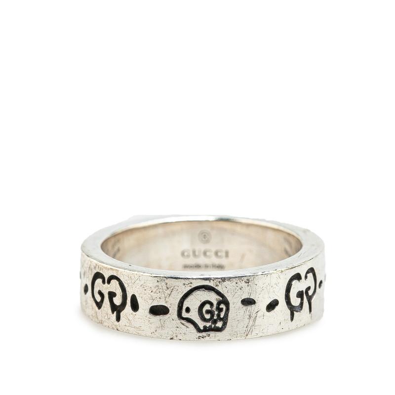 GUCCI グッチ GGゴースト リング 指輪 SV925 シルバー GUCCI グッチ GGゴースト リング 指輪 SV925 シルバー
