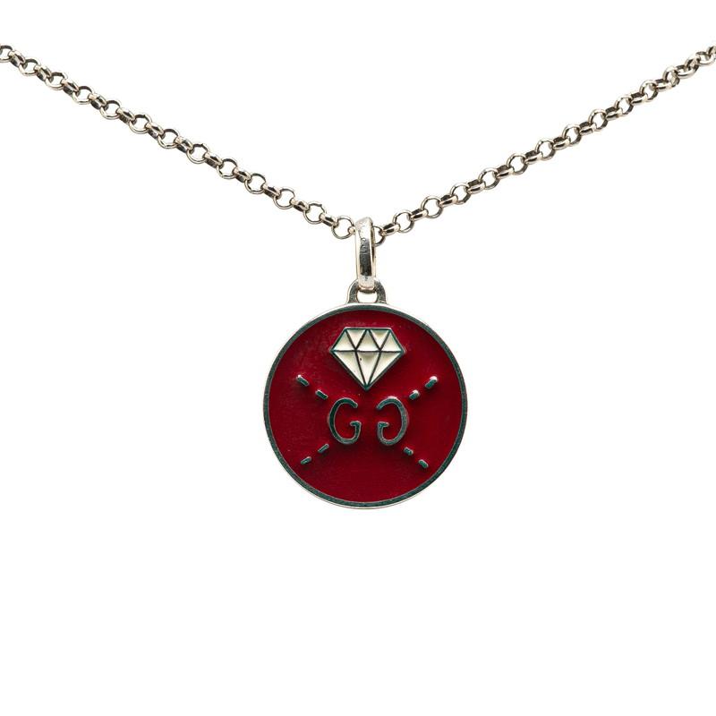 GUCCI（グッチ） GGゴースト ペンダント ダイヤモンド ネックレス