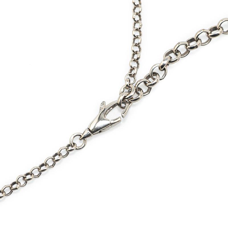 GUCCI グッチ GGゴースト ペンダント ダイヤモンド シルバー レッド