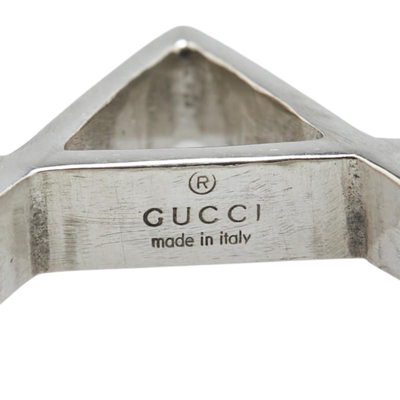 グッチ SV925 六角星モチーフ ネックレス GUCCI グッチ 六芒星 スター ヘキサグラム モチーフ ネックレス