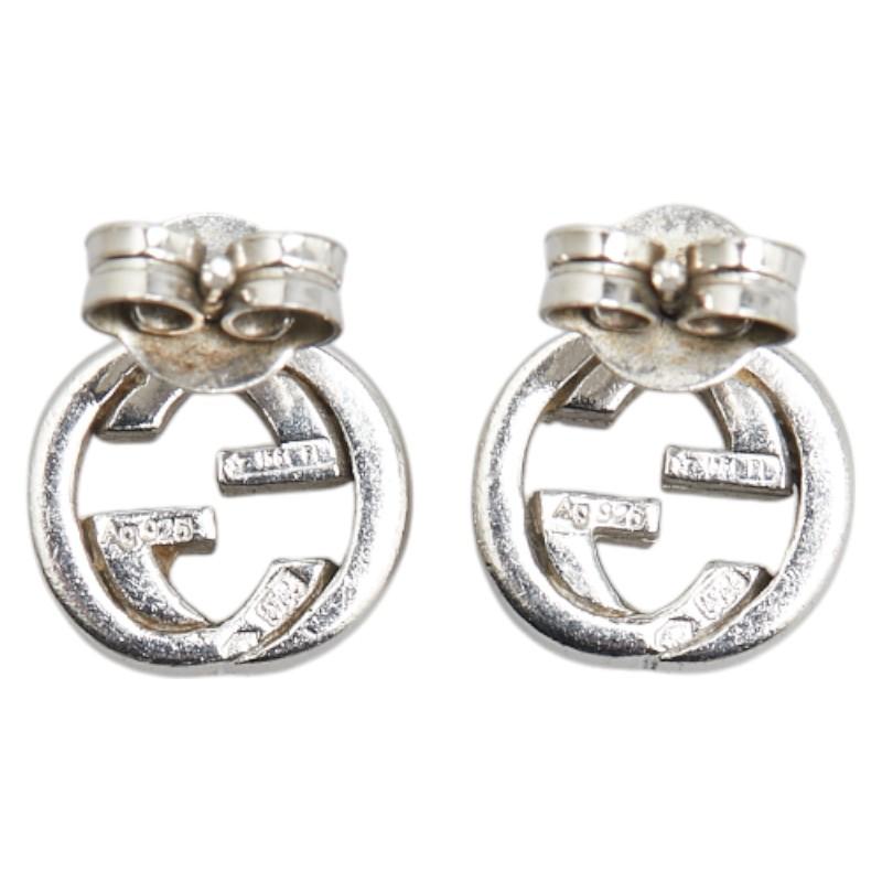 GUCCI グッチ インターロッキングG ピアス SV925 シルバー GUCCI グッチ インターロッキングG ピアス SV925 シルバー