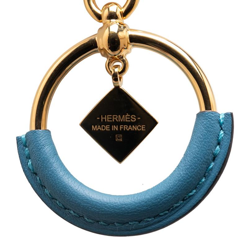 HERMES エルメス ループ メドール ネックレス ブルージーン HERMES エルメス ループ メドール ネックレス ブルージーン