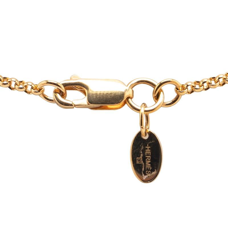 HERMES（エルメス） ループ メドール ネックレス ブルージーン メッキ