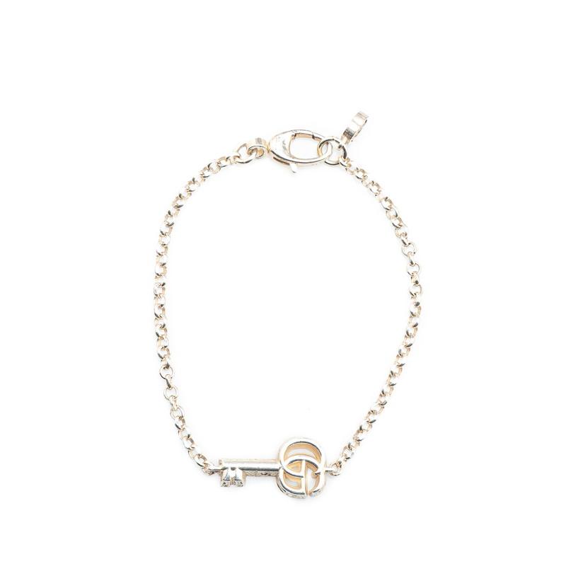 GUCCI ダブルG キーチャーム ブレスレット グッチ シルバージュエリーダブルG キー ブレスレット | GUCCI® JP