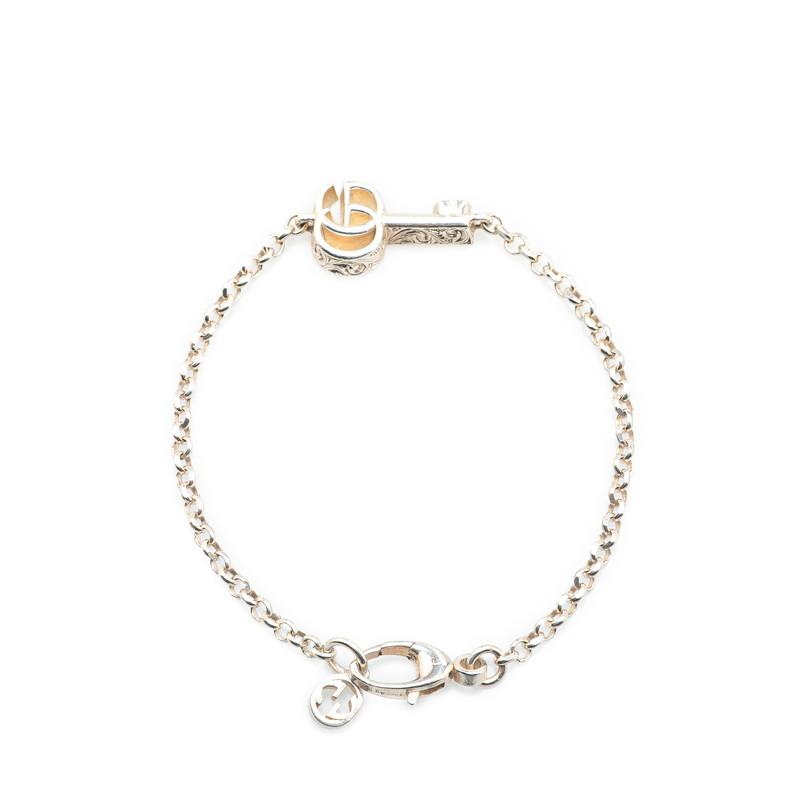 グッチ ダブルG キーチャーム ブレスレット #17 SV925 シルバー