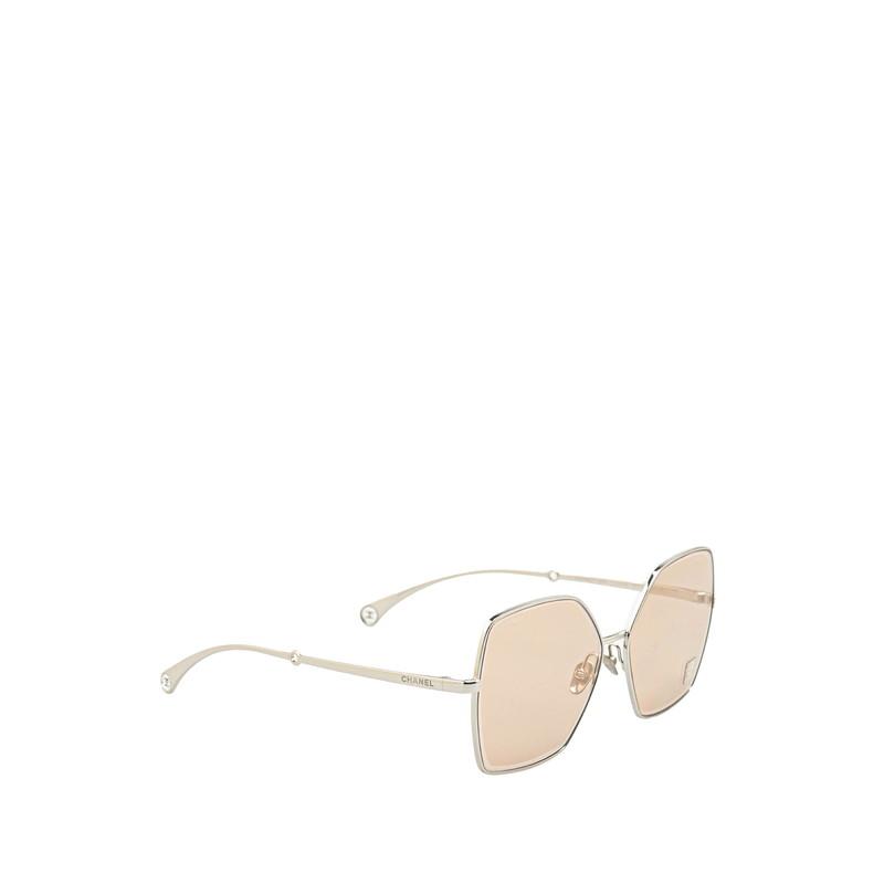 CHANEL シャネル ココマーク サングラス 4262 シルバー ブラウン CHANEL シャネル ココマーク サングラス 4262 シルバー ブラウン