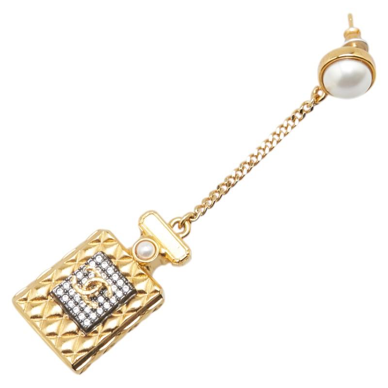 CHANEL（シャネル） ココマーク 香水瓶モチーフ ラインストーン ピアス 