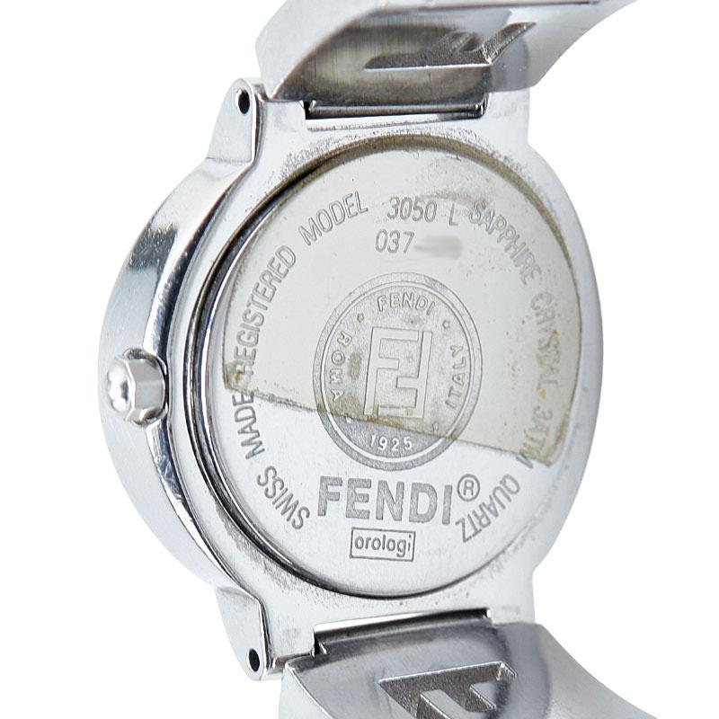 FENDI フェンディ 腕時計 3050L クオーツ ブラック文字盤 FENDI フェンディ 腕時計 3050L クオーツ ブラック文字盤
