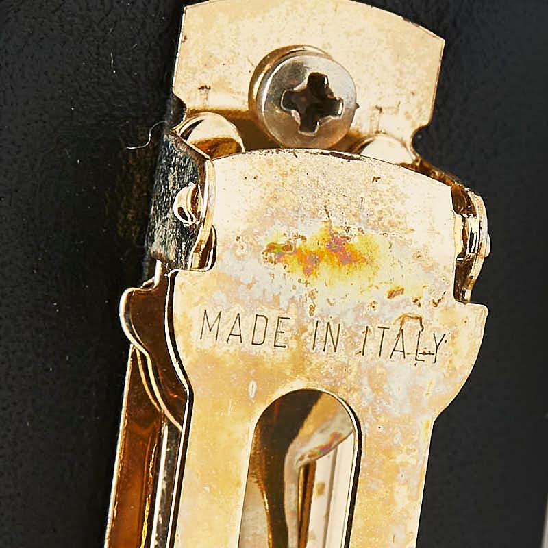 サルヴァトーレフェラガモ ヴァラリボン スタッズ バレッタ ブラック