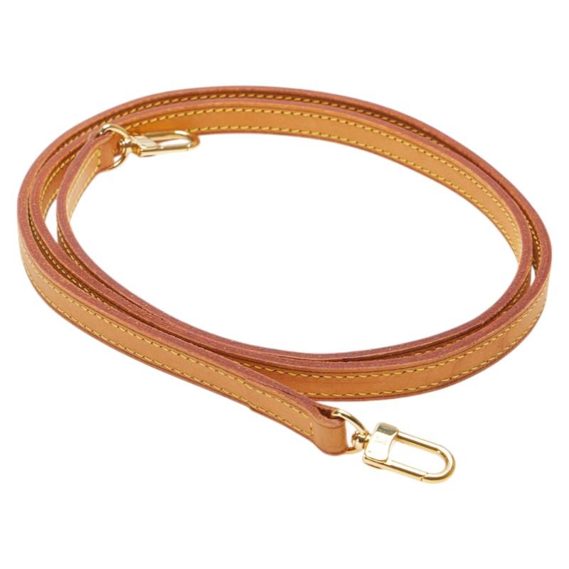 LOUIS VUITTON ルイ ヴィトン ショルダーストラップ ブラウン レザー  