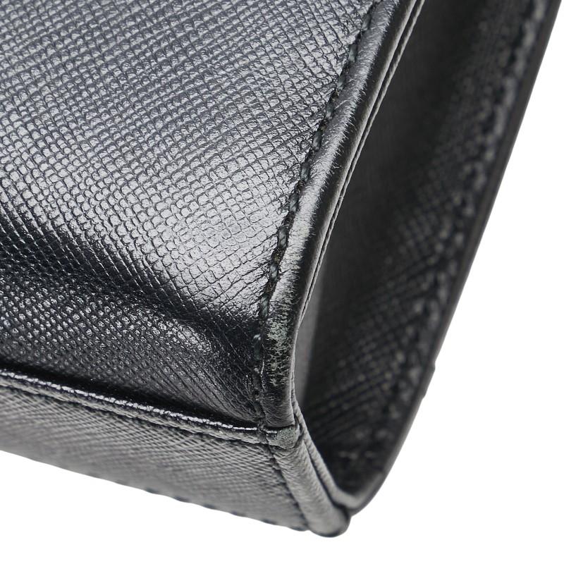 BURBERRY バーバリー クラッチバッグ セカンドバッグ ブラック レザー  