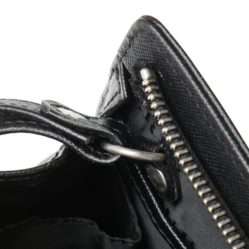 BURBERRY バーバリー クラッチバッグ セカンドバッグ ブラック レザー  