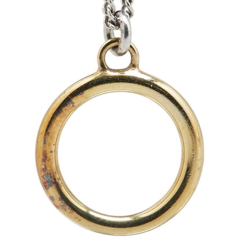 LOEWE（ロエベ） ネックレス ダブルチェーン シルバー ゴールド SV925