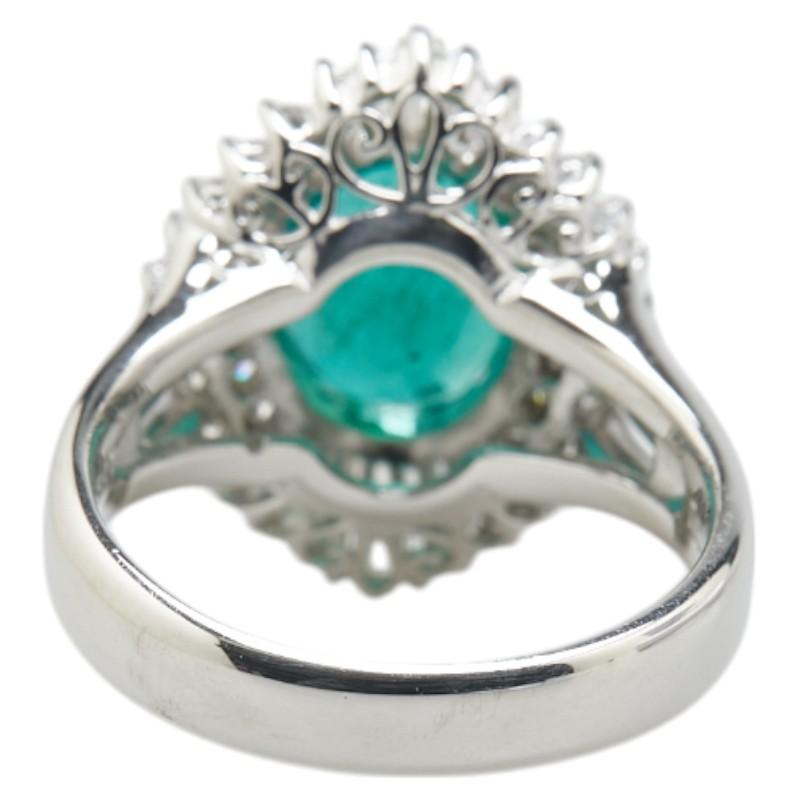 Pt900 プラチナ エメラルド2.75ct ダイヤ0.69ct リング 指輪  