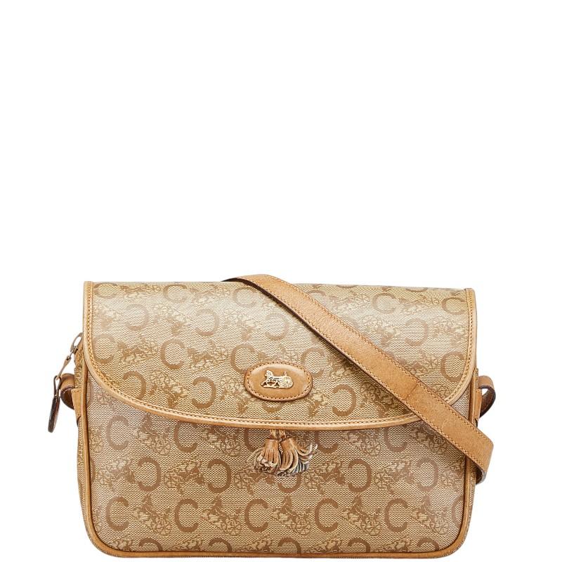 CELINE / ショルダーバッグ/PVC/BRW/総柄 中古】CELINE◇ショルダーバッグ/PVC/BRW/総柄【バッグ】 CELINE