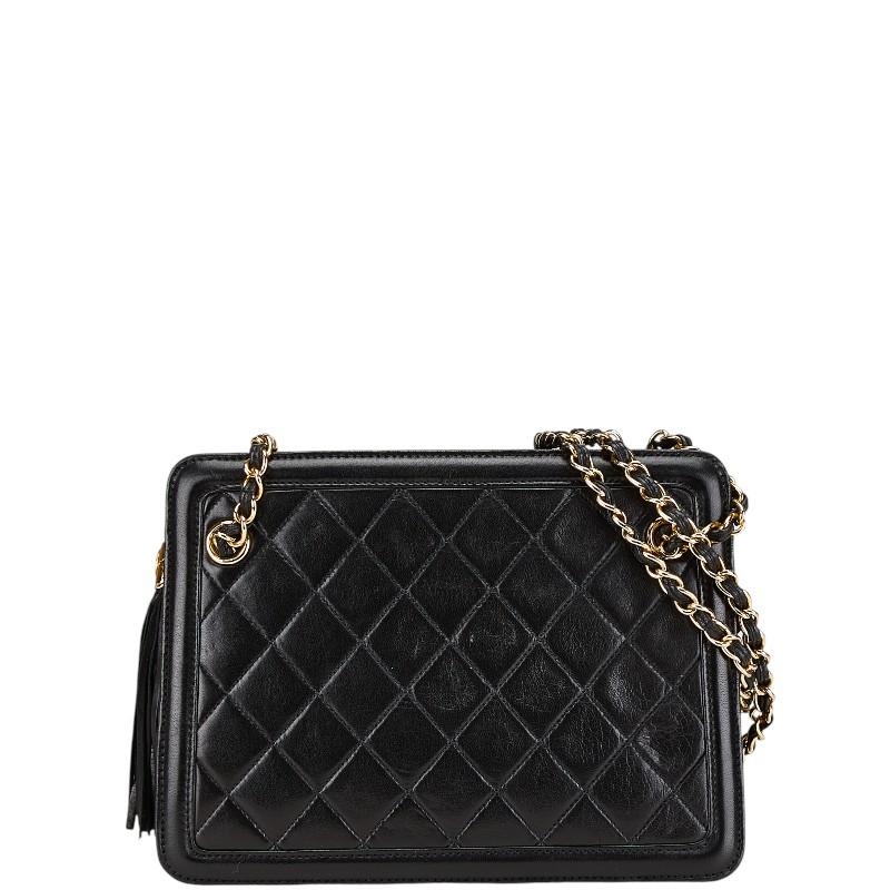 CHANEL シャネル マトラッセ タッセル フリンジ チェーン ショルダー  