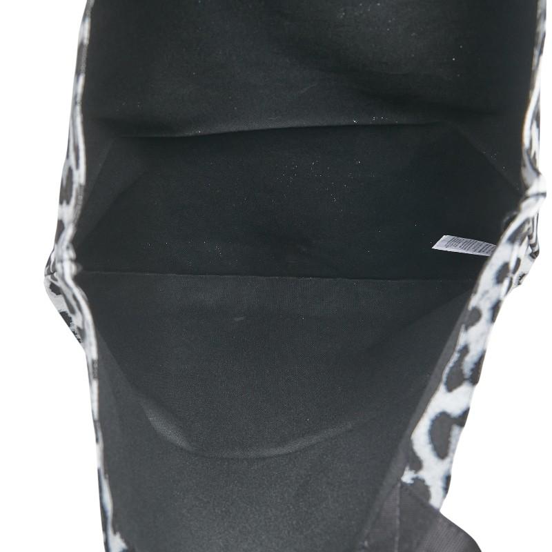 ASUS サンローラン レオパード プリント トートバッグ ブラック