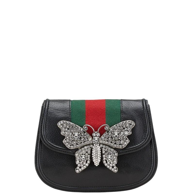 kaoriグッチ Gucciシェリーライン トーテム バタフライ GUCCI（グッチ） シェリーライン トーテム バタフライ 蝶々 斜め掛け