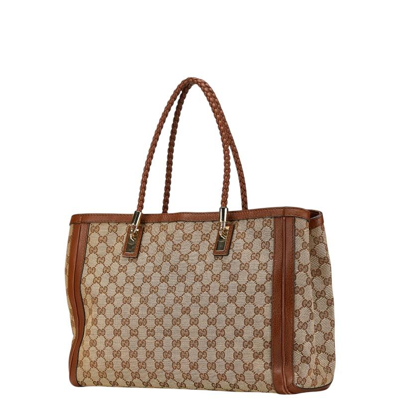 GUCCI グッチ GGキャンバス バンブー タッセル ショルダーバッグ