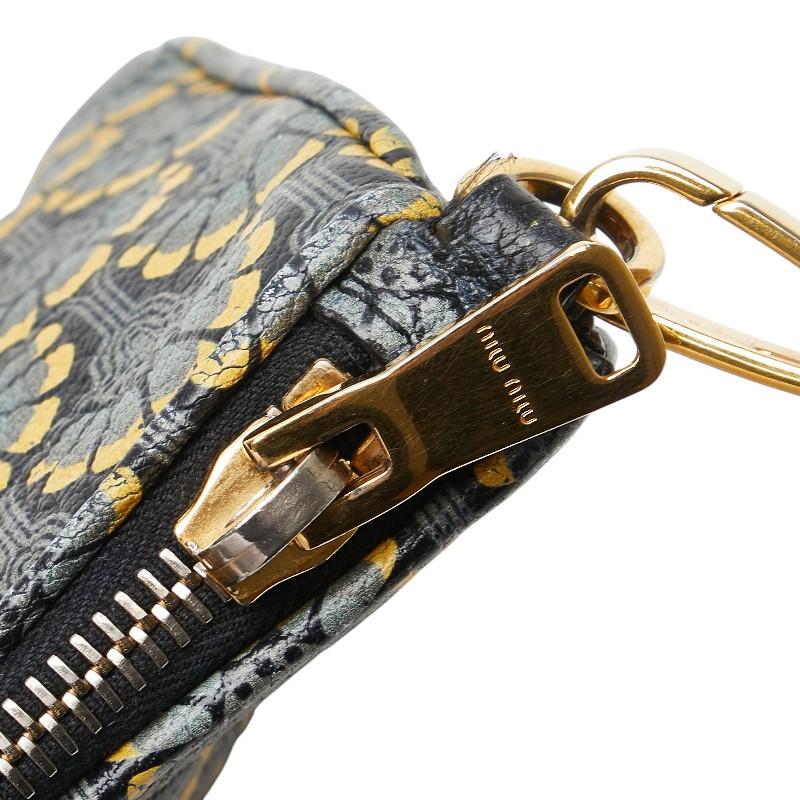 miu miu（ミュウミュウ） マドラスプリント クラッチバッグ 5NE455