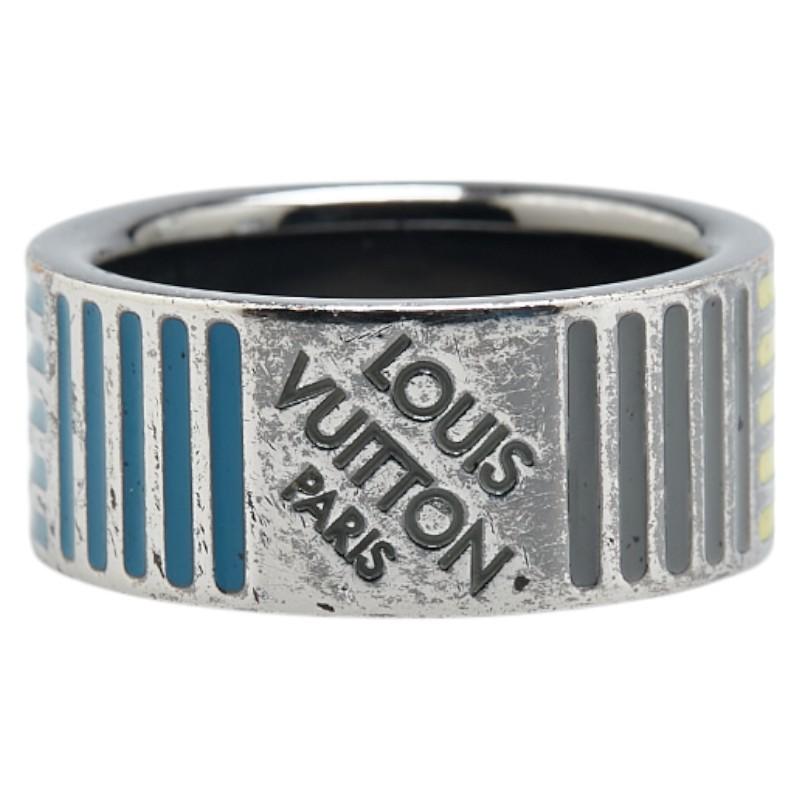 ルイヴィトン MP2228 リング・指輪 シルバー  LOUIS VUITTON バーグダミエカラーズ 19号 LOUIS VUITTON（ルイ・ヴィトン） ルイ ヴィトン バーグ ダミエ