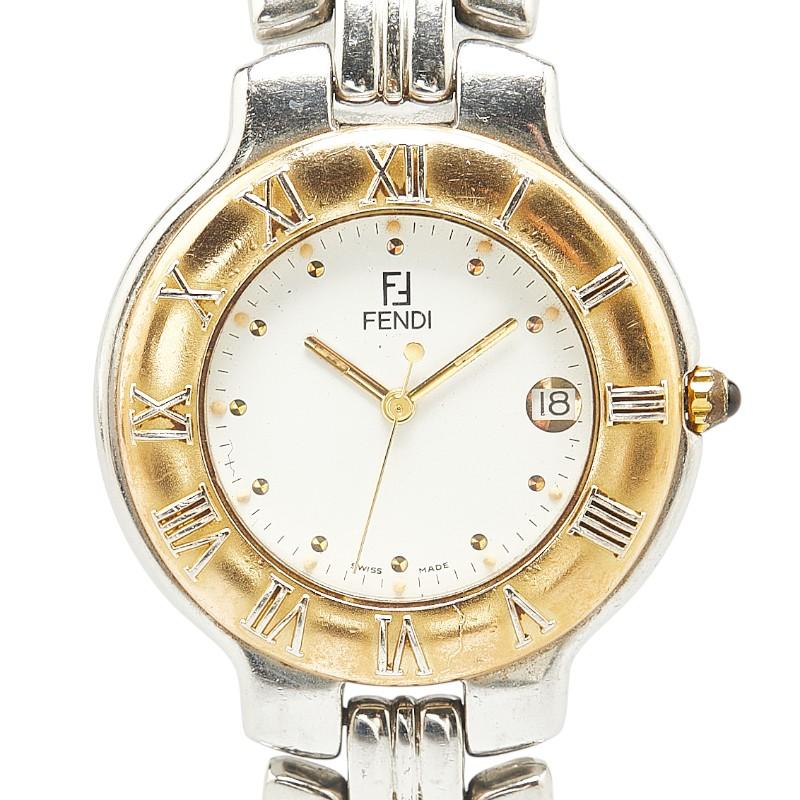 FENDI フェンディ 腕時計 900G クオーツ ホワイト文字盤 FENDI フェンディ 腕時計 900G クオーツ ホワイト文字盤
