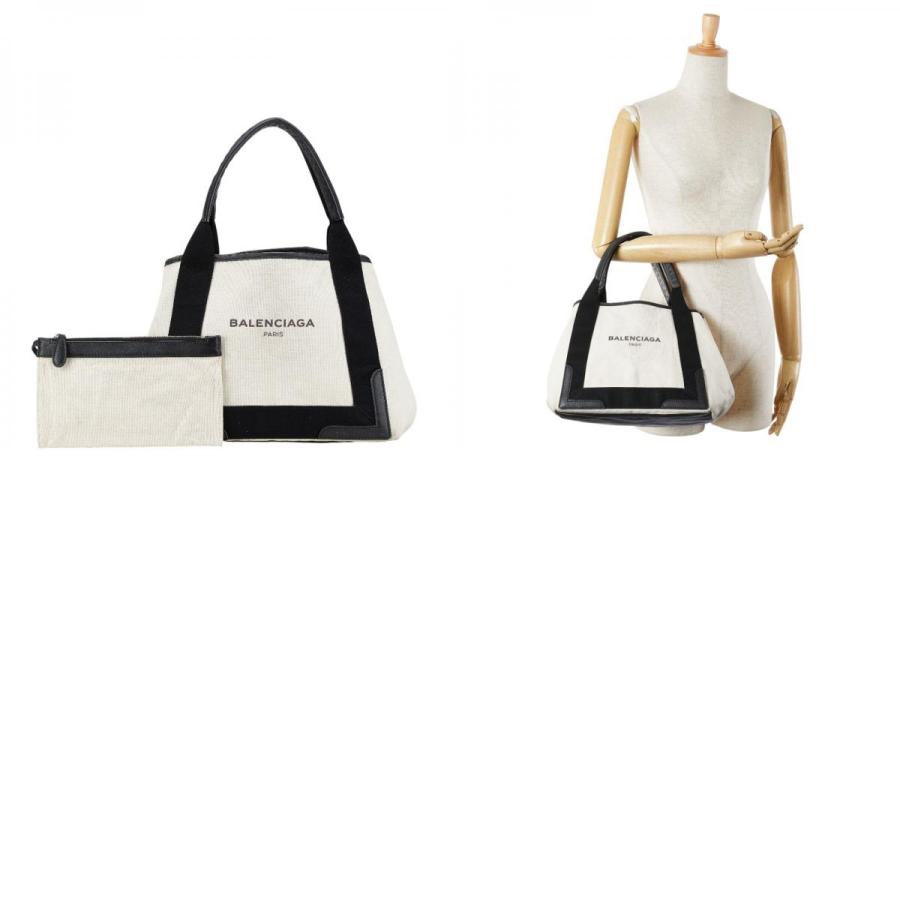 BALENCIAGA（バレンシアガ） ロゴ ハンドバッグ トートバッグ ホワイト