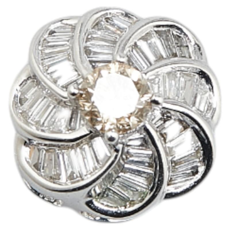 K18WG ホワイトゴールド ダイヤ ペンダントトップ レディース 中古  