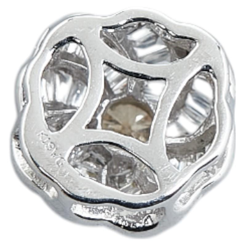 K18WG ホワイトゴールド ダイヤ ペンダントトップ レディース 中古  