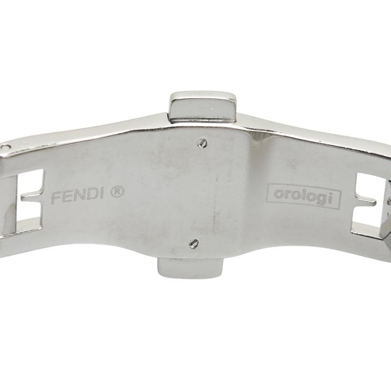 FENDI フェンディ クアドロ 腕時計 6000G クオーツ シルバー文字 FENDI フェンディ クアドロ 腕時計 6000G クオーツ シルバー文字