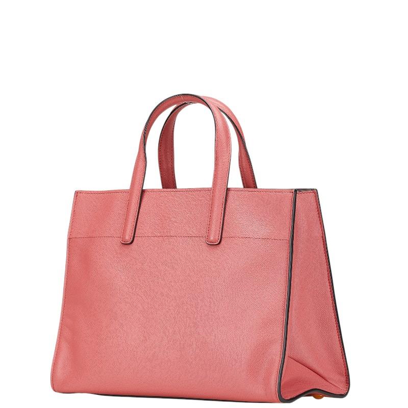 プラダ 三角ロゴプレート サフィアーノ ハンドバッグ ショルダーバッグ  