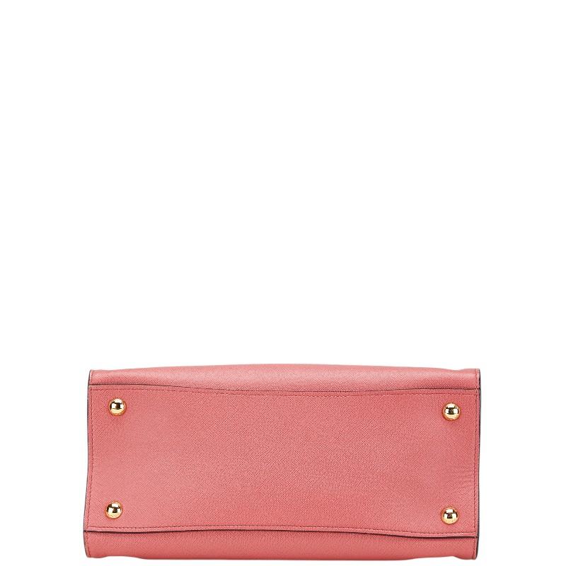 プラダ　サフィアーノ　三角ロゴ　ピンク系　2way　ショルダーバッグ　5316 楽天市場】プラダ 三角ロゴプレート サフィアーノ ハンドバッグ