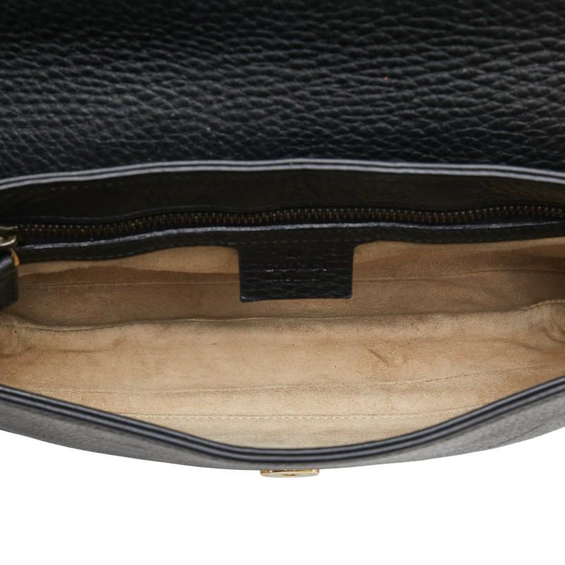 GUCCI グッチ チェーン ワンショルダーバッグ 251820 ブラック レザー