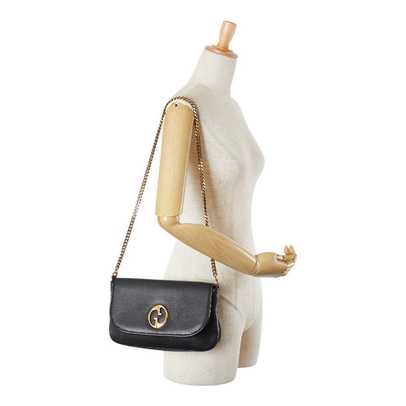 GUCCI グッチ 576421 チェーンショルダー ショルダーバッグ カーフ レディース [中古] 中古・古着通販】GUCCI (グッチ) チェーンショルダーバッグ レッド