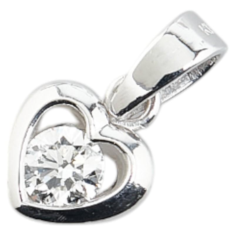 K18WG ホワイトゴールド ダイヤ0.28ct ハート モチーフ ペンダントトップ レディース 中古 K18WG ホワイトゴールド ダイヤ0.28ct ハート モチーフ ペンダント