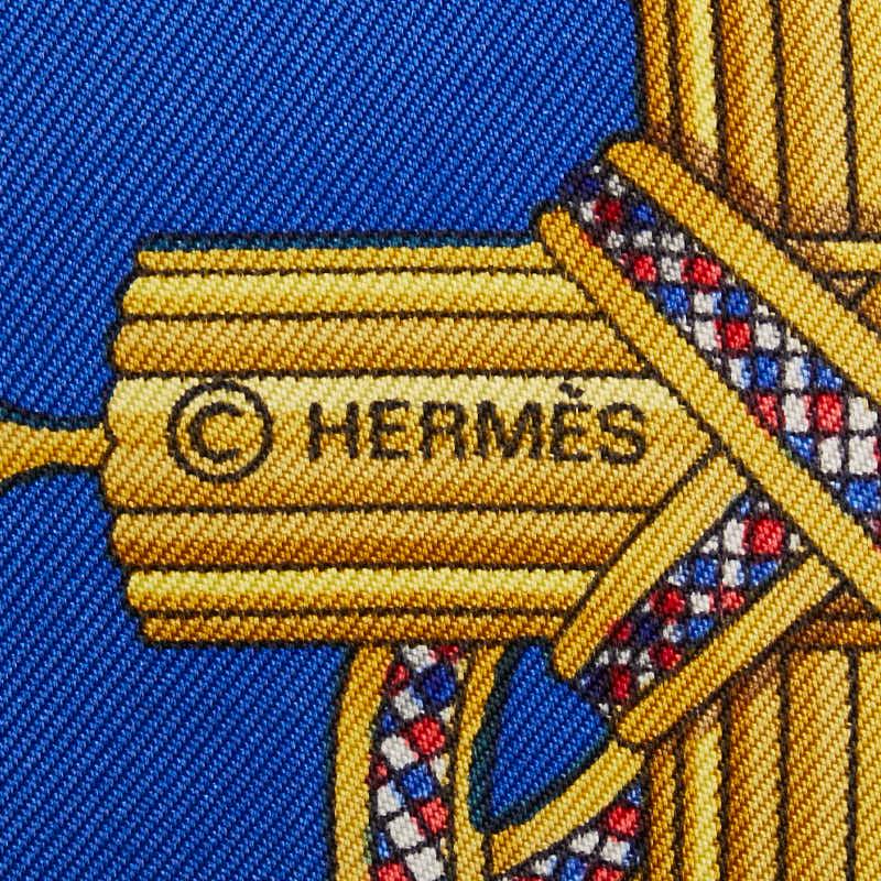 シルクスカーフ エルメス フランス革命200周年記念 1789 ブルー HERMES（エルメス） カレ90 1789 LIBERTE EGALITE FRATERNITE