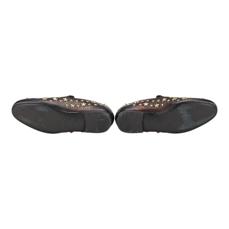 新品状態■ジミーチュウJIMMYCHOO■スタッズローファー■42サイズ ジミーチュウ スタースタッズ ローファー サイズ：42 ブラック