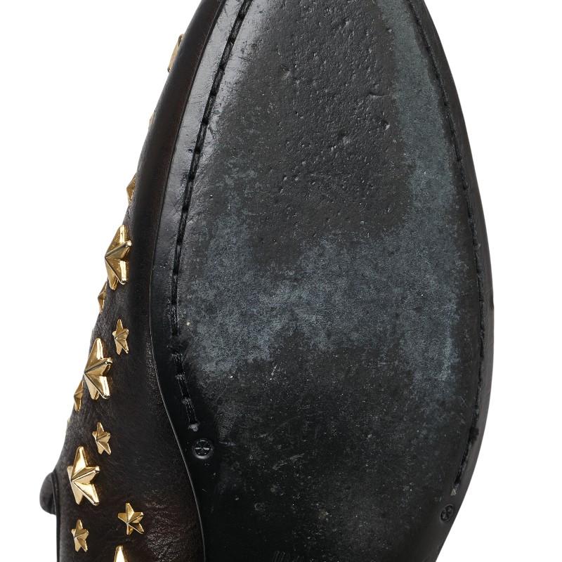 ジミーチュウ　スタッズ メンズ ローファー　ブラック　42 1/2 イタリア製 ジミーチュウ スタースタッズ ローファー サイズ：42 ブラック